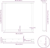 thumbnail of vidaXL Esstischbeine U-Form 2 Stk. Schwarz 90x(72-73) cm Stahl