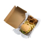 thumbnail of Caja Hamburguesa XXL en Cartón Kraft 22.5 x 18 x 9 cm (1 Paquete 50 Unidades)