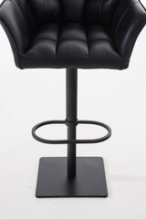 thumbnail of Barhocker SIHAR - Kunstleder Schwarz 64x45x88 cm Schwarz | Barstuhl Höhenverstellbar Mit Lehne Drehbar Tresenhocker Tresenstuhl Kneipenhocker