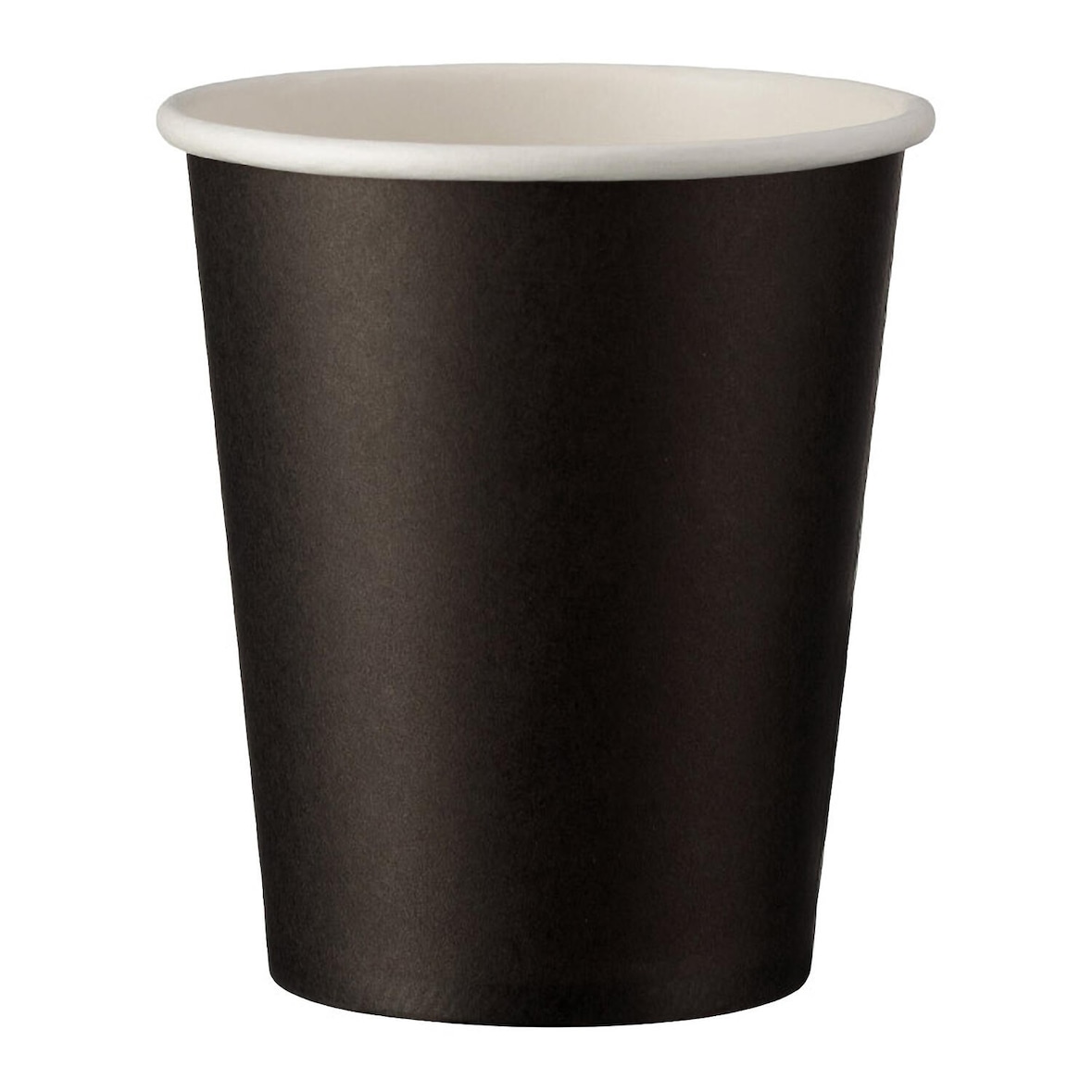 100x warme en koude drank bekers zwart karton gecoat 200 ml 270ml