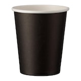 thumbnail of 100x warme en koude drank bekers zwart karton gecoat 200 ml 270ml