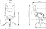 thumbnail of Silla de oficina con asiento en símil piel color Blanco. Modelo Elisabeth
