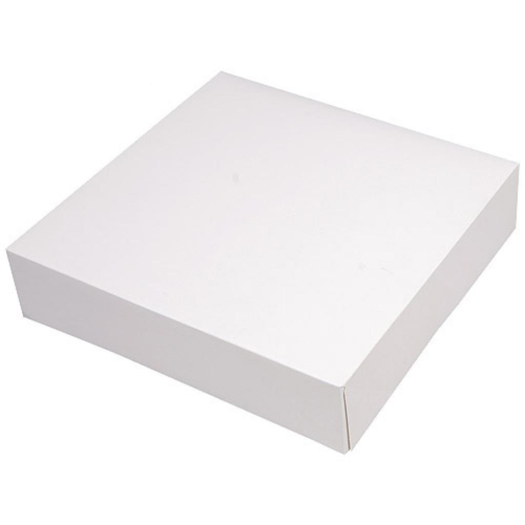 Firplast Boîte pâtissière en carton blanche 320mm x 80mm (x50)
