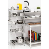 thumbnail of Royal Catering - Opbergrek metaal - 35 x 55 x 150 cm - 150 kg - grijs