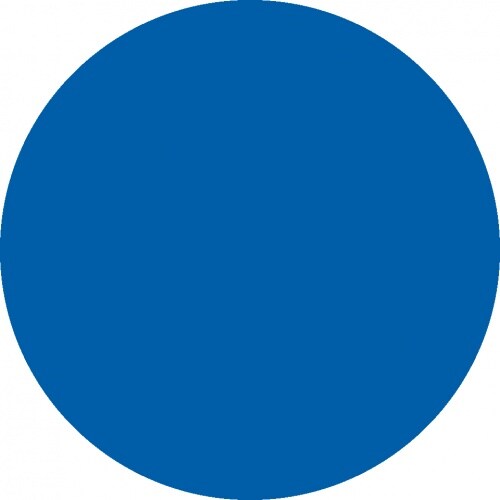 Aufkleber I Folienpunkte für Glastüren und -scheiben, blau, Montagefolie, Ø 50mm, 5/VE, DGUV