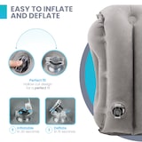 thumbnail of Dayshake Aufblasbares Reisekissen – Multifunktionales Nackenkissen – Inkl. Handpumpe und Aufbewahrungstasche – Für Flugzeug, Zug und Auto