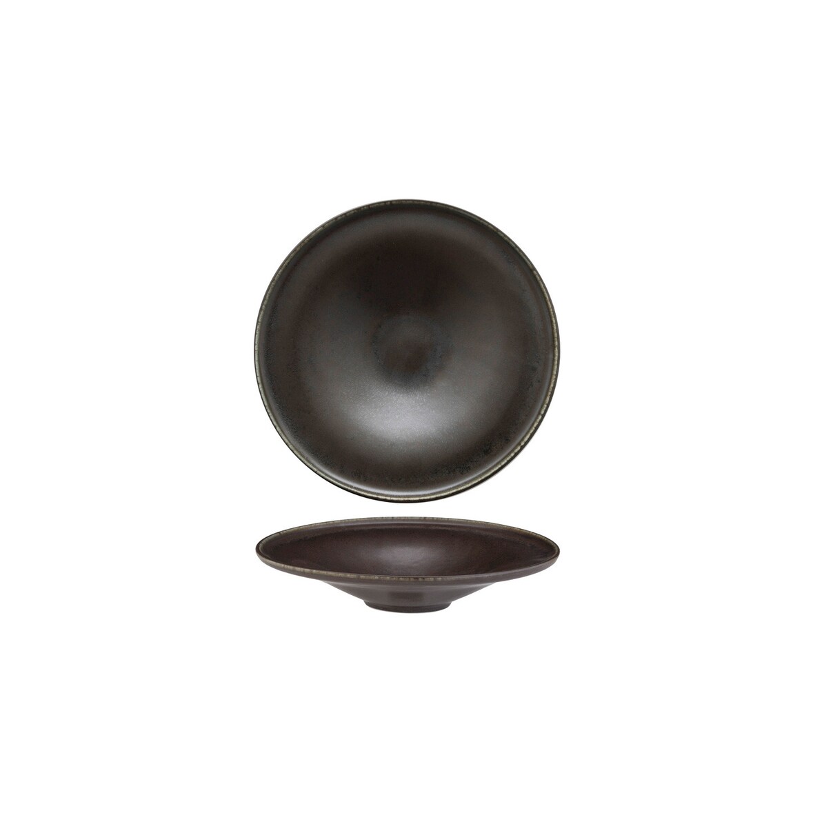 Piatto Fondo Gourmet Rust Bronze Tognana, Confezione da 4