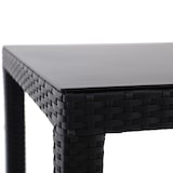 thumbnail of METRO PROFESSIONAL Gastro Bartisch Balsario, Alu/PE-Rattan, 140 x 70 cm, schwarz