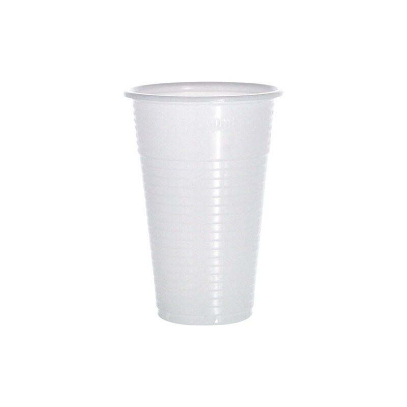 DayBays 16000 Stk. Trinkbecher 300ml Ø8cm Plastikbecher 0,3L weiß PP