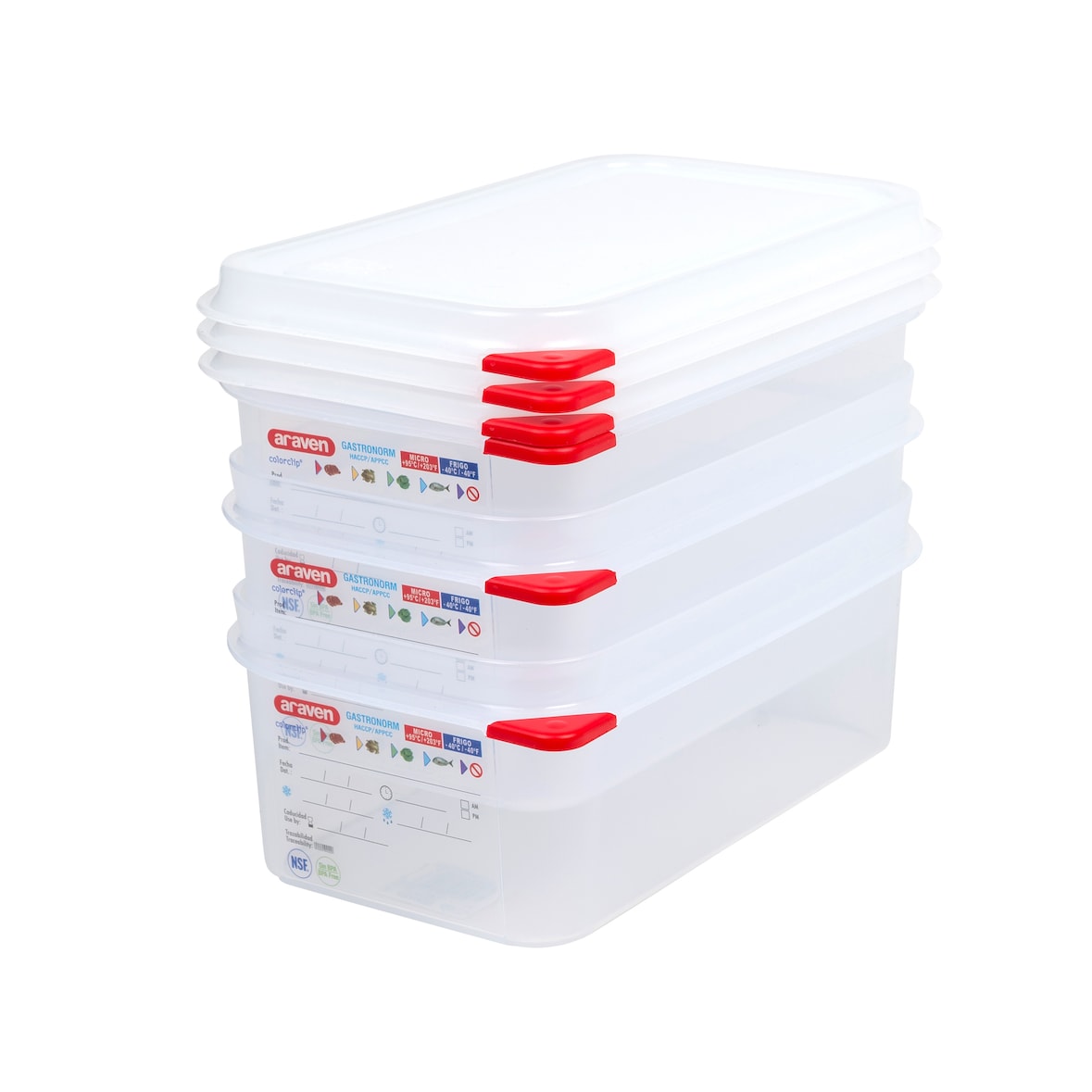 Araven Boîte gastro hermétique GN1/4 H.10 cm 2.8 L x 3