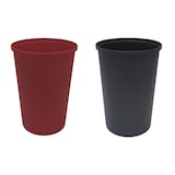 thumbnail of 24x22 Becher als Mehrweg-Bierpong-Set 400 ml PP Ø 90 x 120 mm Schwarz/Rot