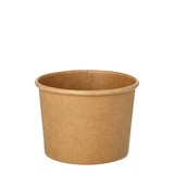 thumbnail of 500 Suppenbecher + Deckel, Pappe rund 350 ml Ø 9,8 cm · 7 cm braun