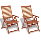 thumbnail of vidaXL Tuinstoelen inklapbaar 2 st massief acaciahout bruin