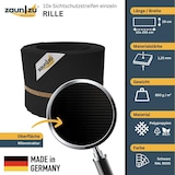thumbnail of zaun|zu® Sichtschutzstreifen Rille 10x Einzelstreifen 2,55m Sichtschutz Schwarz, 10 x 2,55m