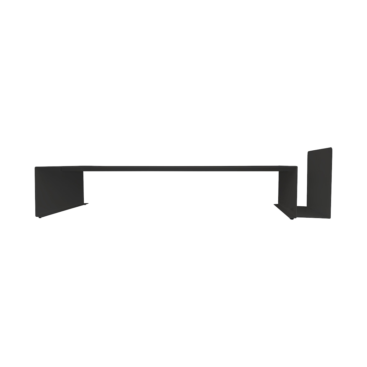 Platzsparender Schreibtisch-PC-Monitorständer DeskUp + Dokumentenhalter - 68x15h cm - Farbe: Schwarz