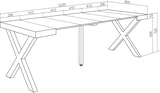 thumbnail of Ausziehbarer Konsolentisch, 222x90x73cm, Für 10 Personen, Holzbeine, Moderner Stil, Weiß _ 292_49