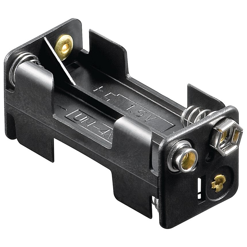 Goobay 4x AAA Micro Batteriehalter - Druckknopf