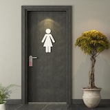 thumbnail of Relaxdays Türschild "Besetzt Frei", 10er Set, WC Schild zum Aufhängen, beidseitig, Bad & Büro, Filz Türhänger, grau