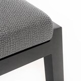 thumbnail of Apoio para os pés do exterior, alumínio reforçado antracite e almofada cinza