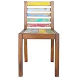 thumbnail of Décoshop26 - Set van 6 eetkamerstoelen gemaakt van massief gerecycled hout meerkleurig DEC025679