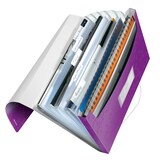 thumbnail of Leitz Fächermappe WOW 45890062 DIN A4 6Fächer PP violett