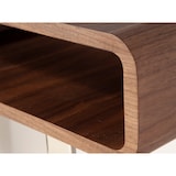 thumbnail of Angel Cerdá Console rectangulaire en noyer et acier chromé 3000C 120 x 39 x 75