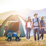 thumbnail of Relaxdays Handwagen, praktischer Bollerwagen für den Garten, mit Luftbereifung, klappbare Seitenteile, bis 200 kg, grün