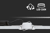 thumbnail of Paulmann Spot encastré LED 3-Step-Dim Nova Coin Kit de base orientable  rond 84mm 50° Coin 3x6W 3x470lm 230V gradable 2700K Doré mat 92406