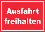 thumbnail of Ausfahrt freihalten Schild weiß-rot A0 (841x1189mm)