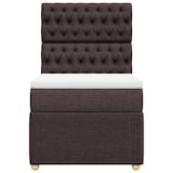 thumbnail of vidaXL Boxspringbett mit Matratze Dunkelbraun 80x200 cm Stoff