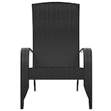 thumbnail of vidaXL Adirondack-Gartenstuhl Schwarz Poly Rattan