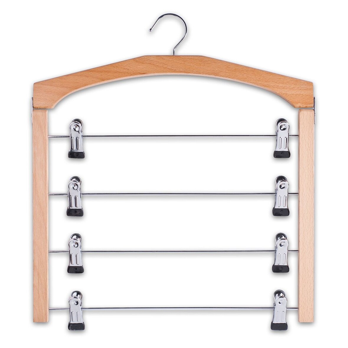 Zeller Mehrfach Rockbügel Hosenbügel Kleiderbügel Anzugbügel Holz ca. 39 x 43 cm