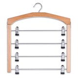 thumbnail of Zeller Mehrfach Rockbügel Hosenbügel Kleiderbügel Anzugbügel Holz ca. 39 x 43 cm