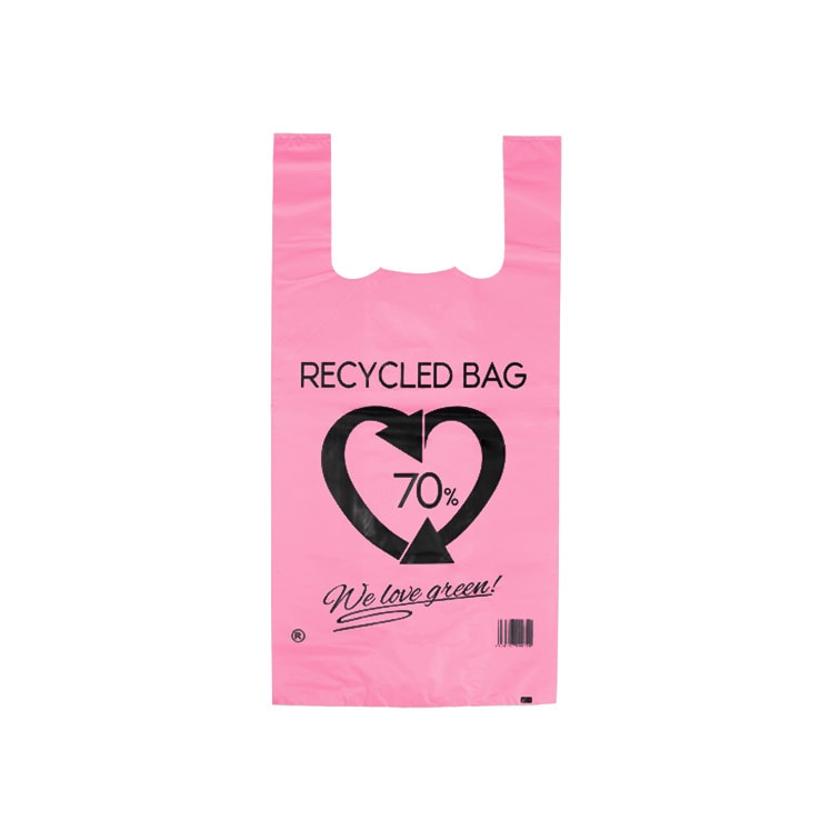 MONOUSO - Herbruikbaar Plastic Hemddraagtassen Roze 42x53cm 50µm (1 Kg)