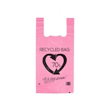 thumbnail of MONOUSO - Herbruikbaar Plastic Hemddraagtassen Roze 42x53cm 50µm (1 Kg)