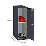thumbnail of SimonRack Vestiaire Métallique Bas 915x300x500, 1 Porte avec Clé, Avec Séparateur Intérieur, Anthracite - Simonlocker