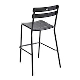 thumbnail of Ensemble table haute de terrasse et 2 chaises en aluminium noir