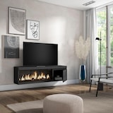 thumbnail of Mueble TV, Televisión, 160, Para TV hasta 65", Chimenea eléctrica XXL, Colgado, Suspendido, Negro _421_7