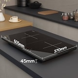 thumbnail of CIARRA Dubbele inductiekookplaat Touchbediening 9-standen timer VM2TIH