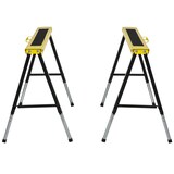 thumbnail of Set 2 Cavalletti da Lavoro Pieghevoli Portatili Antiscivolo Gialli