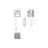 thumbnail of METRO PROFESSIONAL Slim Beverage Cooler GSC2133B, metallo/vetro, 39 x 47,5 x 188 cm, 133 L, raffreddamento statico, 200 W, chiudibile a chiave, nero