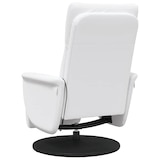 thumbnail of vidaXL Massagesessel mit Fußteil Weiß Kunstleder