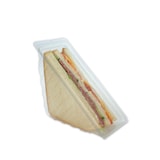 thumbnail of 840 Sandwichboxen Sandwich Verpackung mit anh. Deckel für 4 Scheiben 168x64x85mm klar PET recycelbar