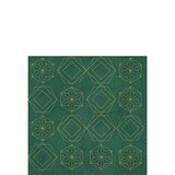 thumbnail of DUNI Zelltuch Serviette 33x33cm 1/4F. Gilded Star green