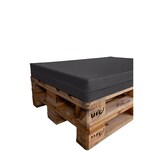 thumbnail of TexDeko Palettenkissen für Europalette 120x80x12cm Wasser-& Schmutzabweisend, abnehmbarer Bezug mit Reißverschluss, waschbar (Anthrazit)