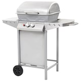 thumbnail of Barbecue A Gas Con Griglia 2 Fornelli Argento Acciaio Inox
