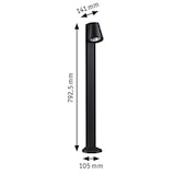 thumbnail of Paulmann LED Pollerleuchte Caissa Bewegungsmelder mit Hochfrequenz-Sensor  IP44  793mm 3000K 9W 700lm 230V 65° Anthrazit  Aluminium 94863