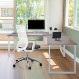 thumbnail of Scrivania angolare / scrivania / tavolo per computer WORKSPACE XL I 180 x 180 cm grigio / bianco hjh OFFICE