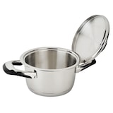 thumbnail of ECOVITAM – Faitout 1,8L Inox 18/10 – Diamètre 16cm – Tous feux – Thermomètre intégré