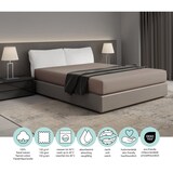 thumbnail of DoubleDry Hoeslaken Flanel 180 x 200 cm - 100% zacht katoen - beige